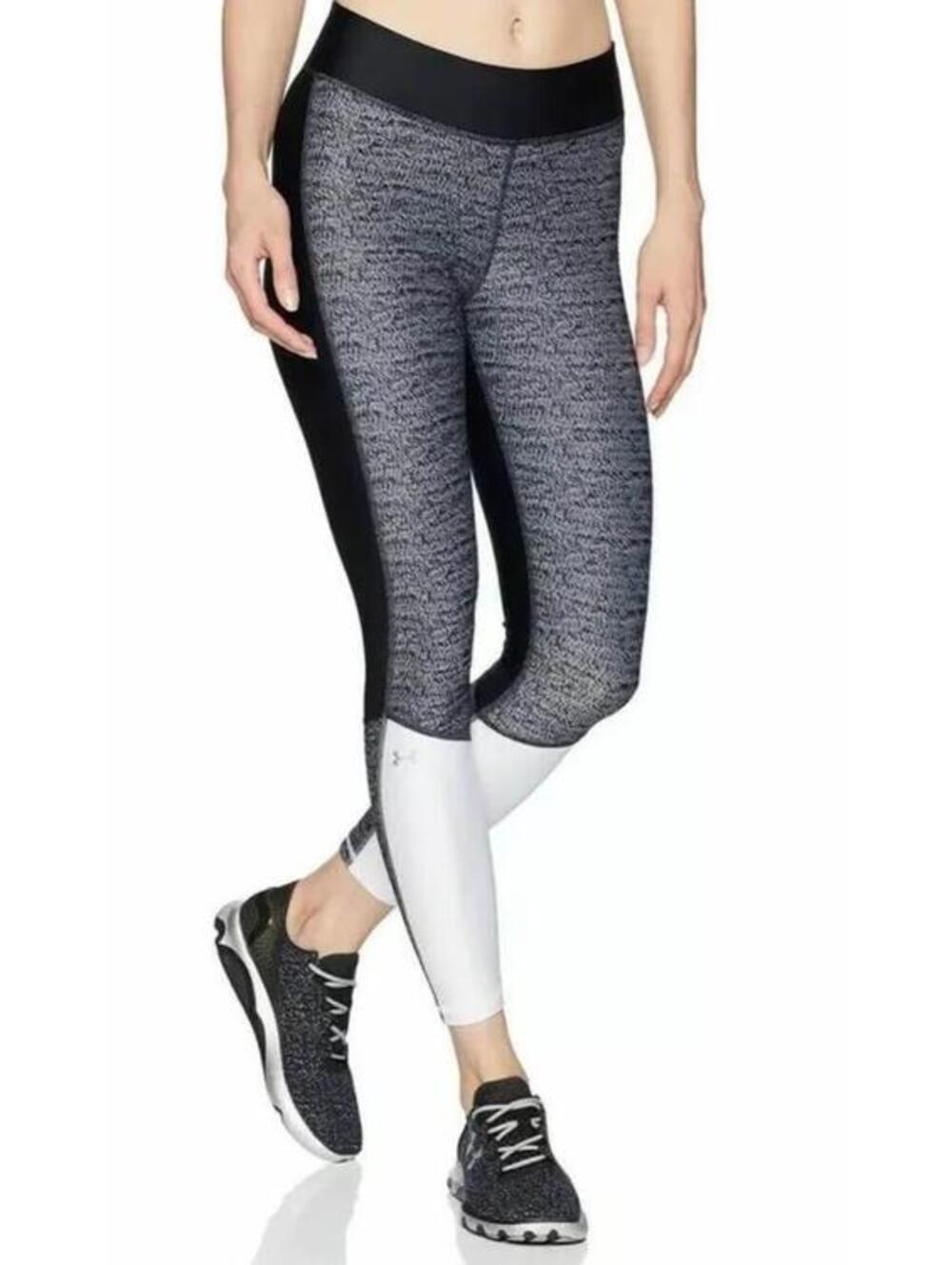 Under Armour Womens UA HeatGear Color Blocked Ankle Legging Med L203